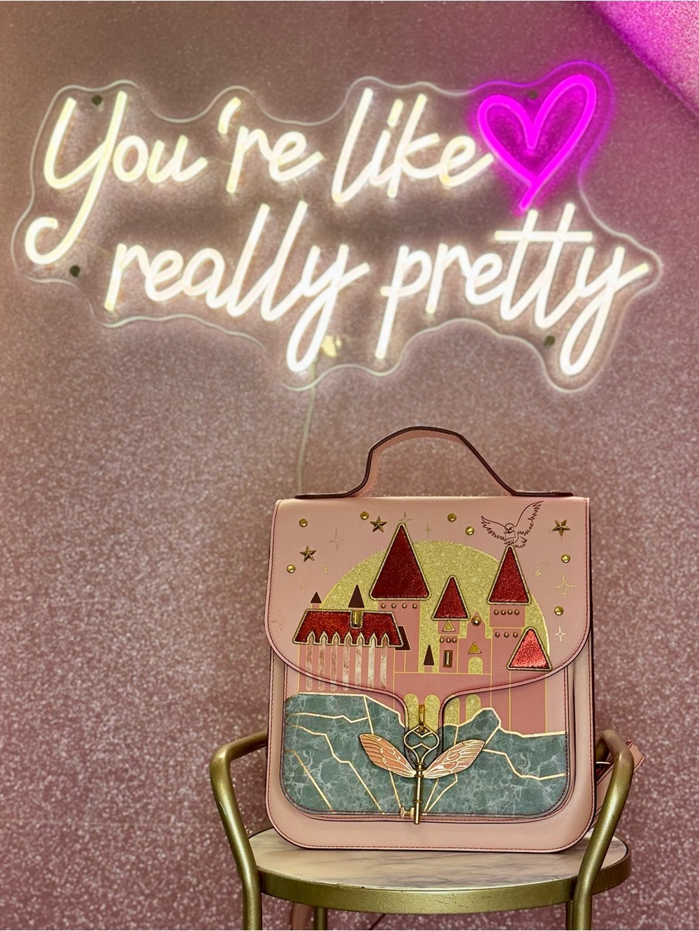 Danielle Nicole Hogwarts Castle Satchel Backpack